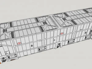 Sci fi cargo container 1 3D Model