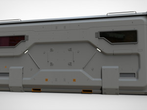 Sci fi cargo container 2 3D Модель
