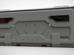 Sci fi cargo container 2 3D Model