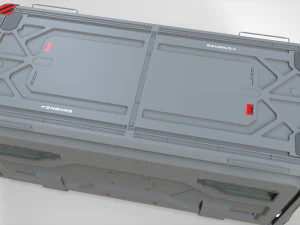 Sci fi cargo container 2 3D Model