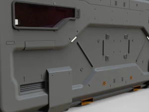 Sci fi cargo container 2 3D Model