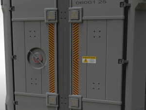 Sci fi cargo container 2 3D Модель
