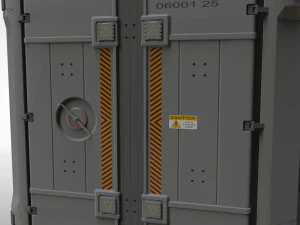 Sci fi cargo container 2 3D Model