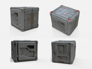 Sci fi cargo container 2 3D Model