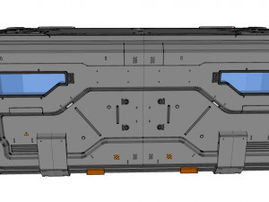 Sci fi cargo container 2 3D Модель