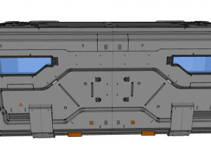 Sci fi cargo container 2 3D Model