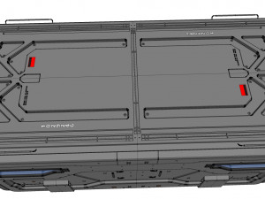 Sci fi cargo container 2 3D Модель