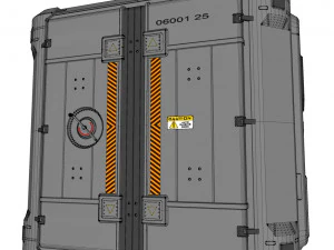 Sci fi cargo container 2 3D Model