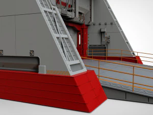 Antinuclear gate with a ramp 3D Model