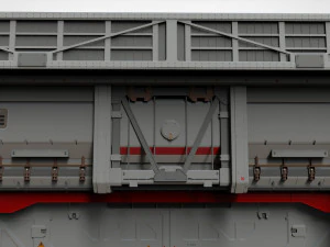 Antinuclear gate with a ramp 3D Model