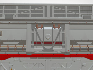 Antinuclear gate with a ramp Model 3D