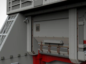 Antinuclear gate with a ramp 3D Model
