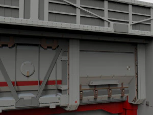 Antinuclear gate with a ramp 3D Model