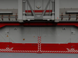 Antinuclear gate with a ramp 3D Model