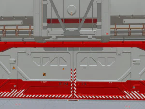 Antinuclear gate with a ramp 3D Model