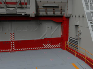 Antinuclear gate with a ramp 3D Model