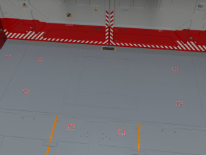 Antinuclear gate with a ramp Model 3D