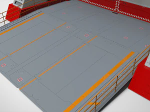Antinuclear gate with a ramp 3D Model