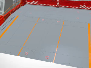 Antinuclear gate with a ramp 3D Model