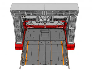 Antinuclear gate with a ramp 3D Model