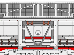 Antinuclear gate with a ramp Model 3D
