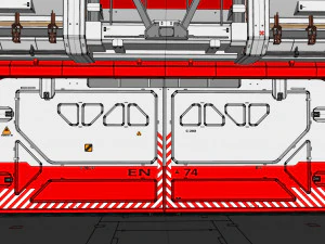 Antinuclear gate with a ramp 3D Model