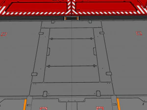 Antinuclear gate with a ramp 3D Model