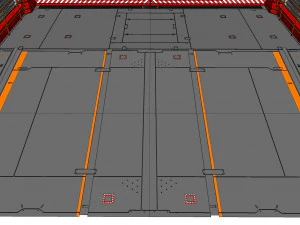 Antinuclear gate with a ramp 3D Model