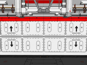 Antinuclear gate with a ramp 3D Model