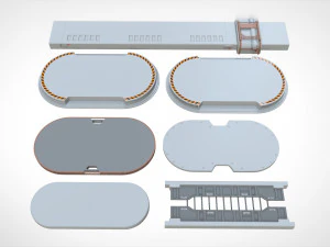 Sci-fi architecture elements collection 24 3D Model