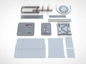 Sci-fi architecture elements collection 24 3D Model