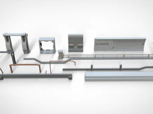 Sci-fi architecture elements collection 24 3D Model