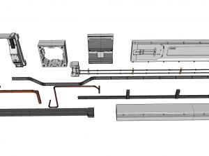 Sci-fi architecture elements collection 24 Model 3D