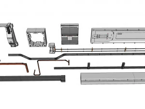 Sci-fi architecture elements collection 24 3D Model