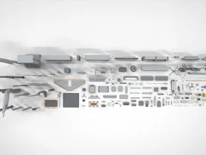 Sci-fi architecture elements collection 25 3D Model