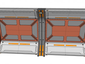 Sci-fi architecture elements collection 25 3D Model