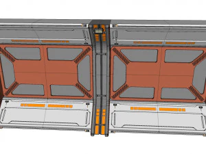 Sci-fi architecture elements collection 25 3D Model