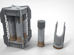 Sci-fi architecture elements collection 26 3D Model