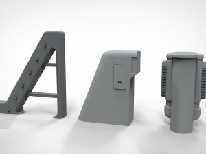 Sci-fi architecture elements collection 26 3D Model