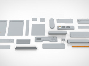Sci-fi architecture elements collection 26 3D Model