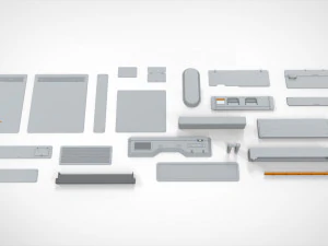 Sci-fi architecture elements collection 26 3D Model