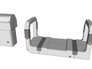 Sci-fi architecture elements collection 26 3D Model