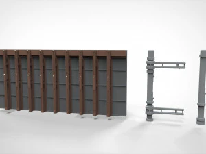 Sci-fi architecture elements collection 27 3D Model