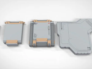 Sci-fi architecture elements collection 27 3D Model