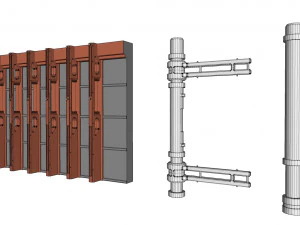Sci-fi architecture elements collection 27 3D Model