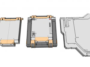 Sci-fi architecture elements collection 27 3D Model