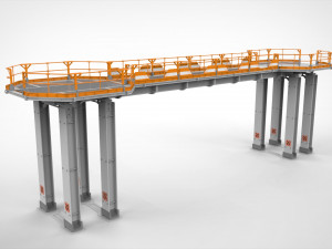 Sci-fi architecture elements collection 28 3D Model