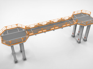 Sci-fi architecture elements collection 28 3D Model