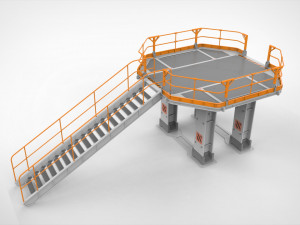 Sci-fi architecture elements collection 28 3D Model