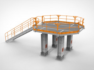 Sci-fi architecture elements collection 28 3D Model